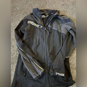 Gymshark Dark Gray and Black Athletic Jacket